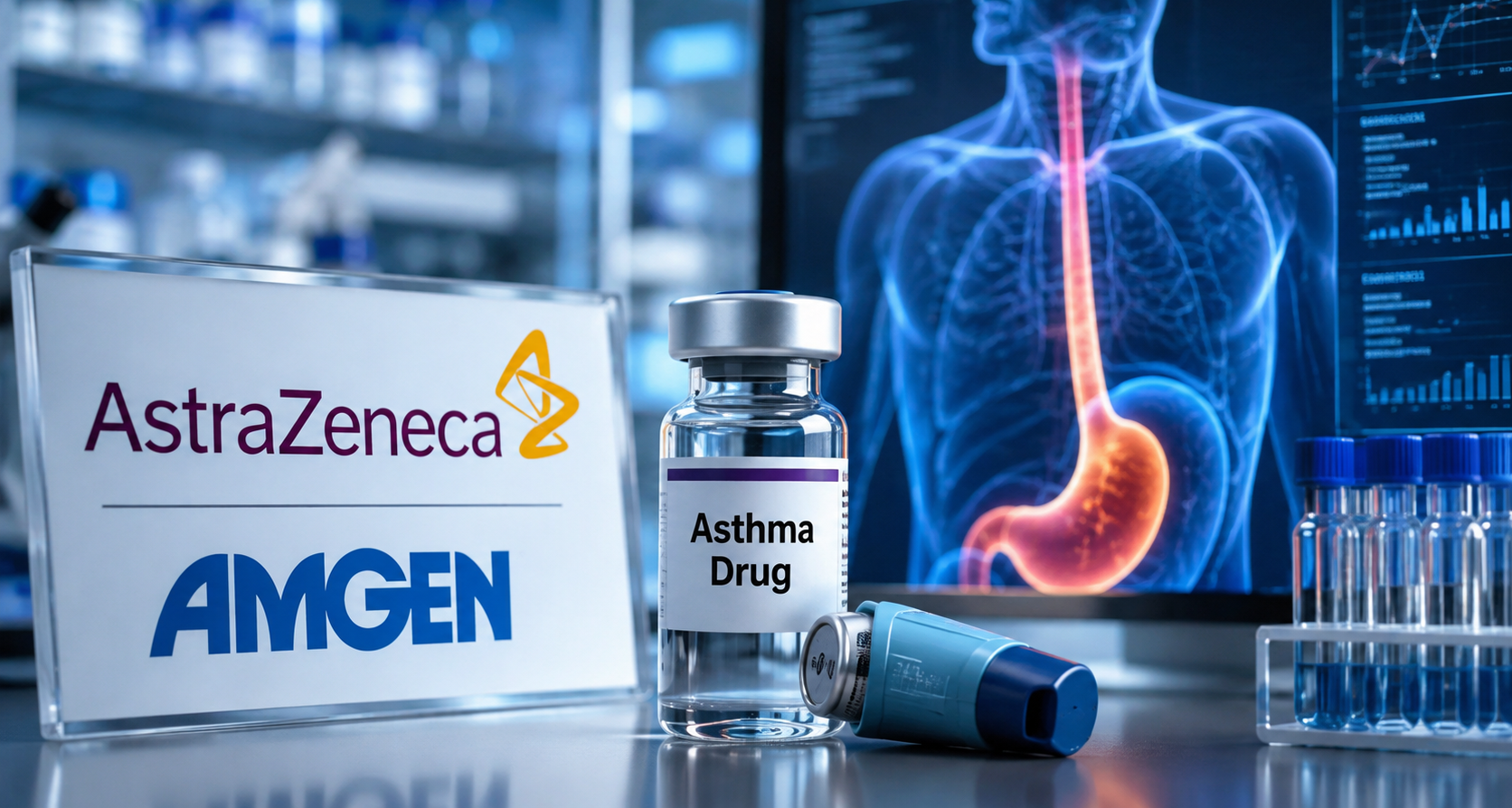 AstraZeneca-Amgen asthma drug succeeds in late-stage oesophagus disease trial