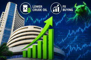 Sensex, Nifty surge up to 1 percent in early trade as lower crude, FII buying boost sentiment