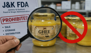J&K FDA prohibits sale, storage and distribution of 10 ghee batches