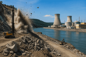 Romania blasts rocks to reroute cooling Danube water to nuclear reactor