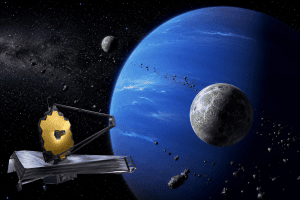 Webb telescope finds signs of ancient disaster for Neptune's moons