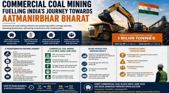 Commercial coal mining fuels India's push towards Aatmanirbhar Bharat