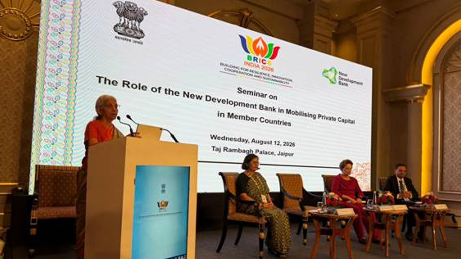 BRICS nations need stronger frameworks to mobilise private capital at scale: FM Sitharaman