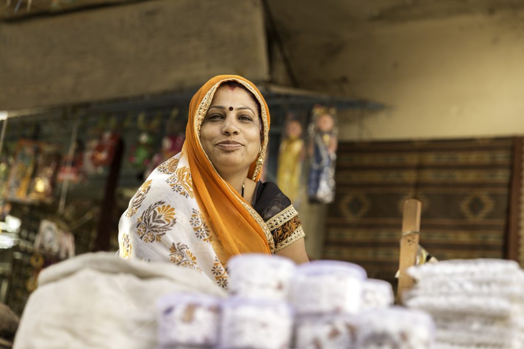 Indian Street Vendor Woman