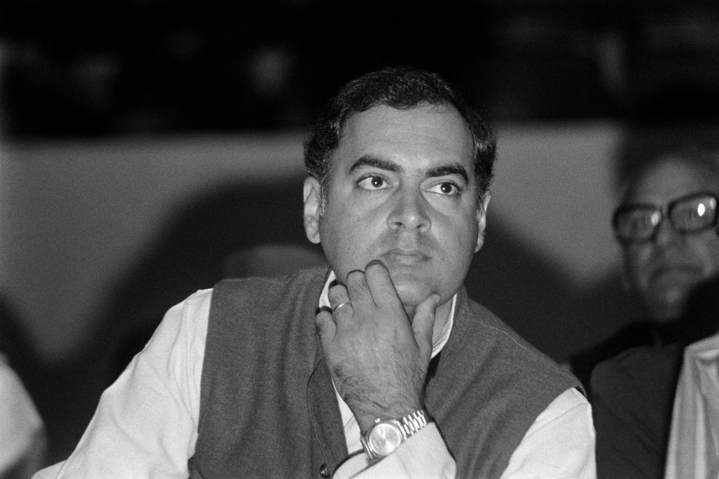 Rajiv Gandhi en 1983