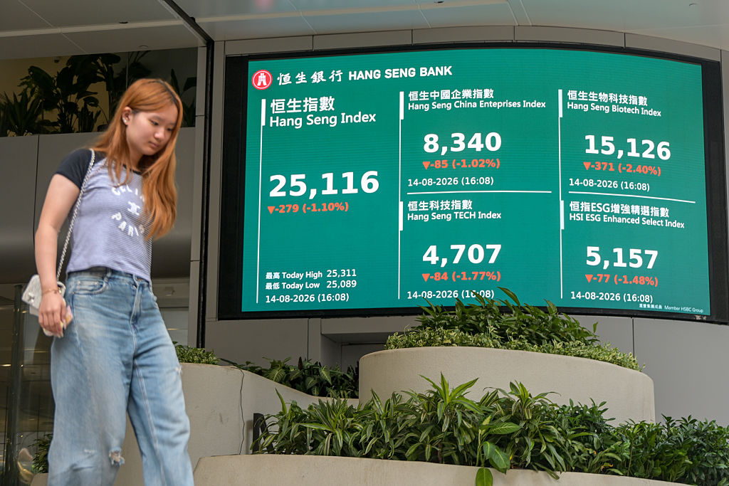 Asia shares fall on tech nerves; oil prices slip