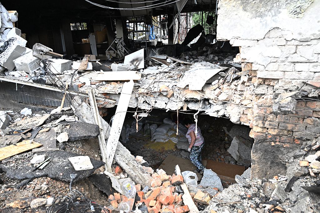 Russian ballistic missiles kill at least five in Ukraine’s Kyiv, spark fires