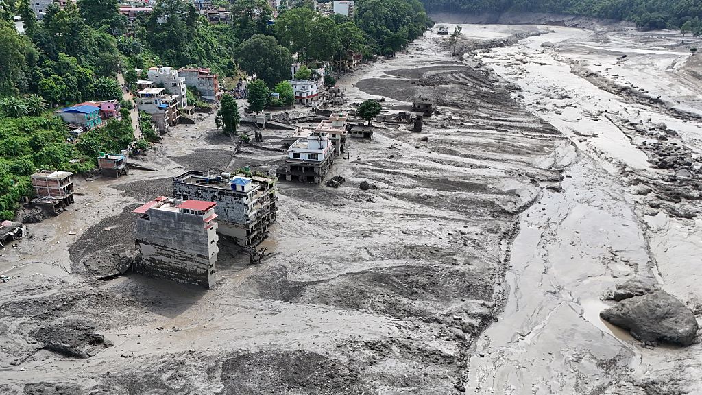 China says flash flood disaster caused by high-altitude glacier collapse in Nepal