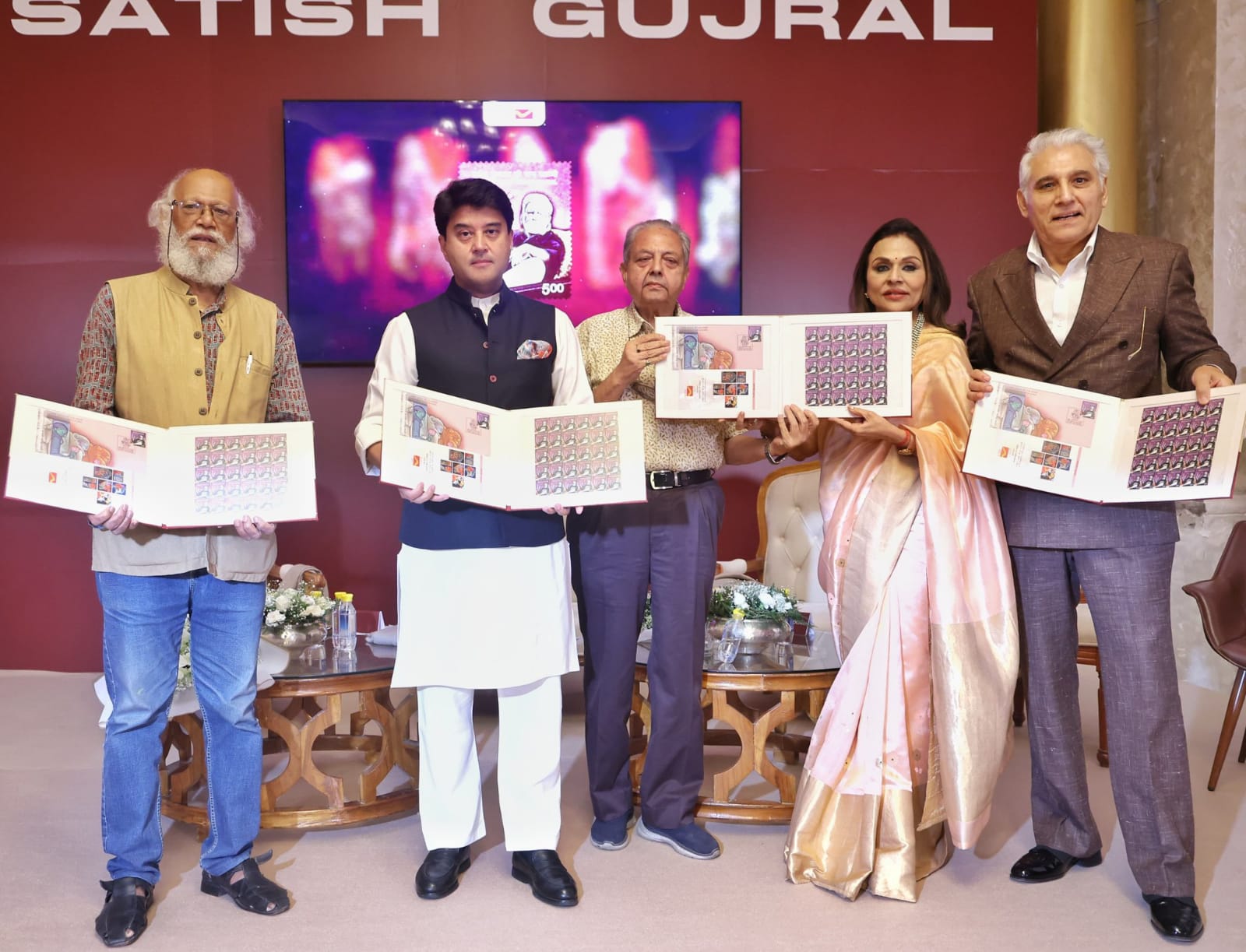 Department of Posts releases commemorative stamp to mark Satish Gujral’s birth centenary