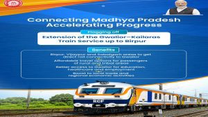 Gwalior-Chambal rail connectivity gets boost as Kailaras-Birpur gauge-converted section inaugurated