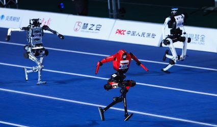 Chinese humanoid robots smash human records in 100m sprint and high jump at Beijing robot games