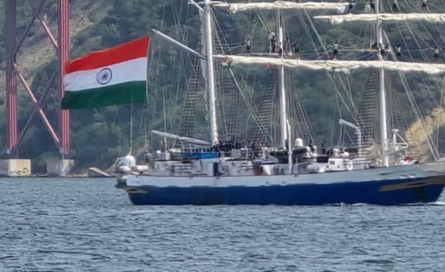 INS Sudarshini concludes three-day Lisbon port call during Lokayan 2026 expedition