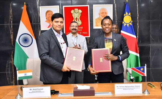India-Namibia bilateral trade rises to $592.94 million; new cooperation frameworks agreed