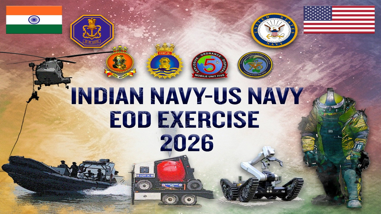 Eighth India-US Navy Explosive Ordnance Disposal Exercise concludes in Kochi