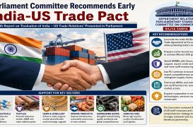 Parliamentary Panel urges early India-US trade pact, calls for stronger safeguards against US tariffs
