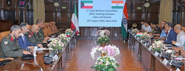 India, Kuwait hold inaugural Joint Defence Committee meeting in New Delhi; agree to boost defence cooperation across training, exercises, industry