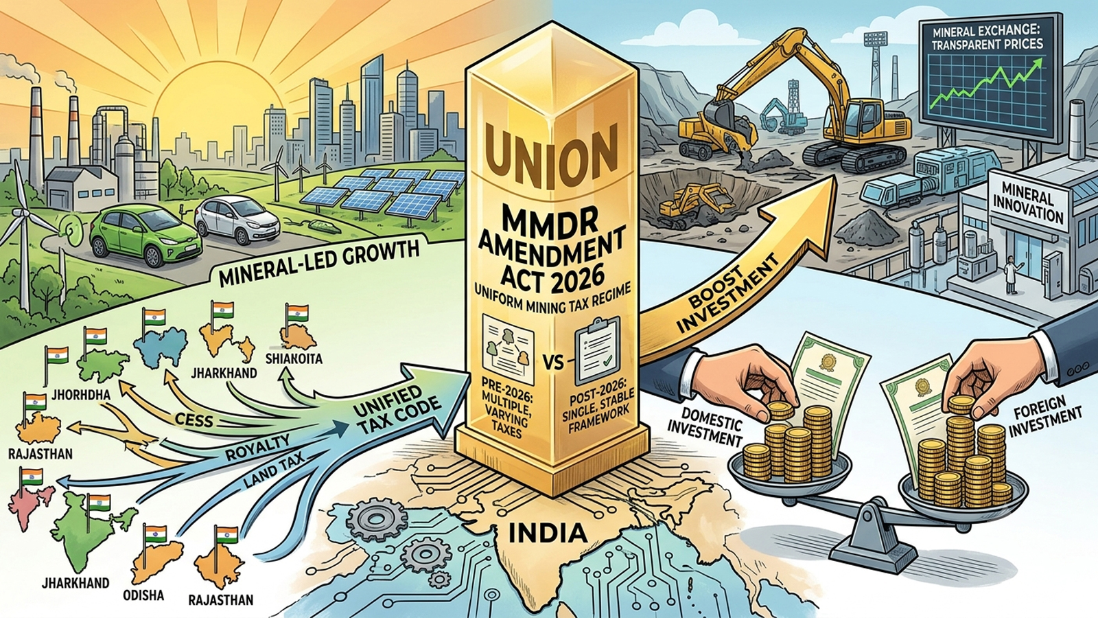 MMDR Amendment Act 2026 seeks uniform mining tax regime, boost investment and mineral-led growth