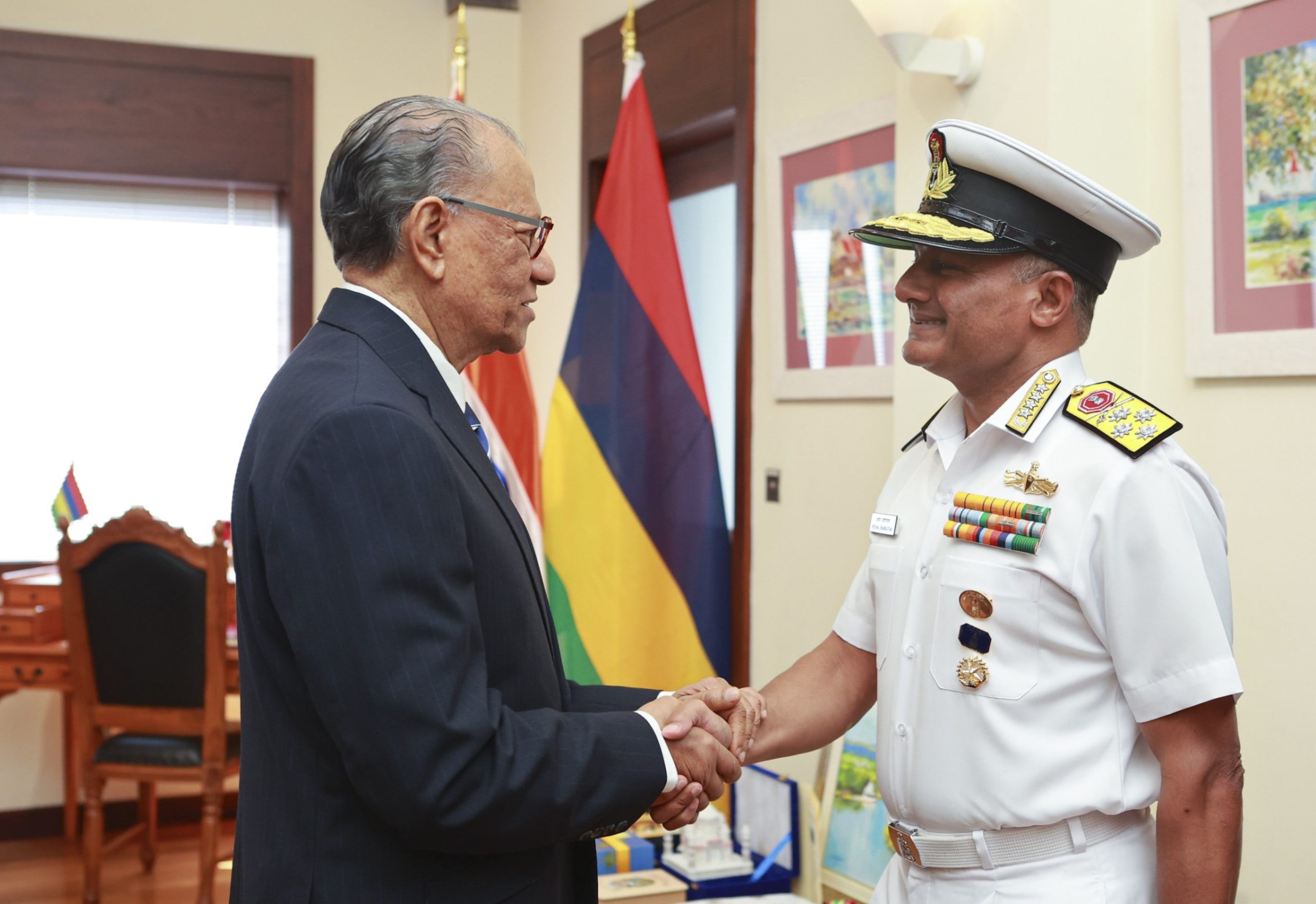 Navy Chief Swaminathan meets Mauritius PM, discusses ways to boost maritime security ties