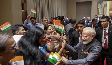 PM Modi receives warm reception from Indian diaspora in Uzbekistan