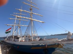 INS Sudarshini arrives in Lisbon as part of Lokayan 26 expedition