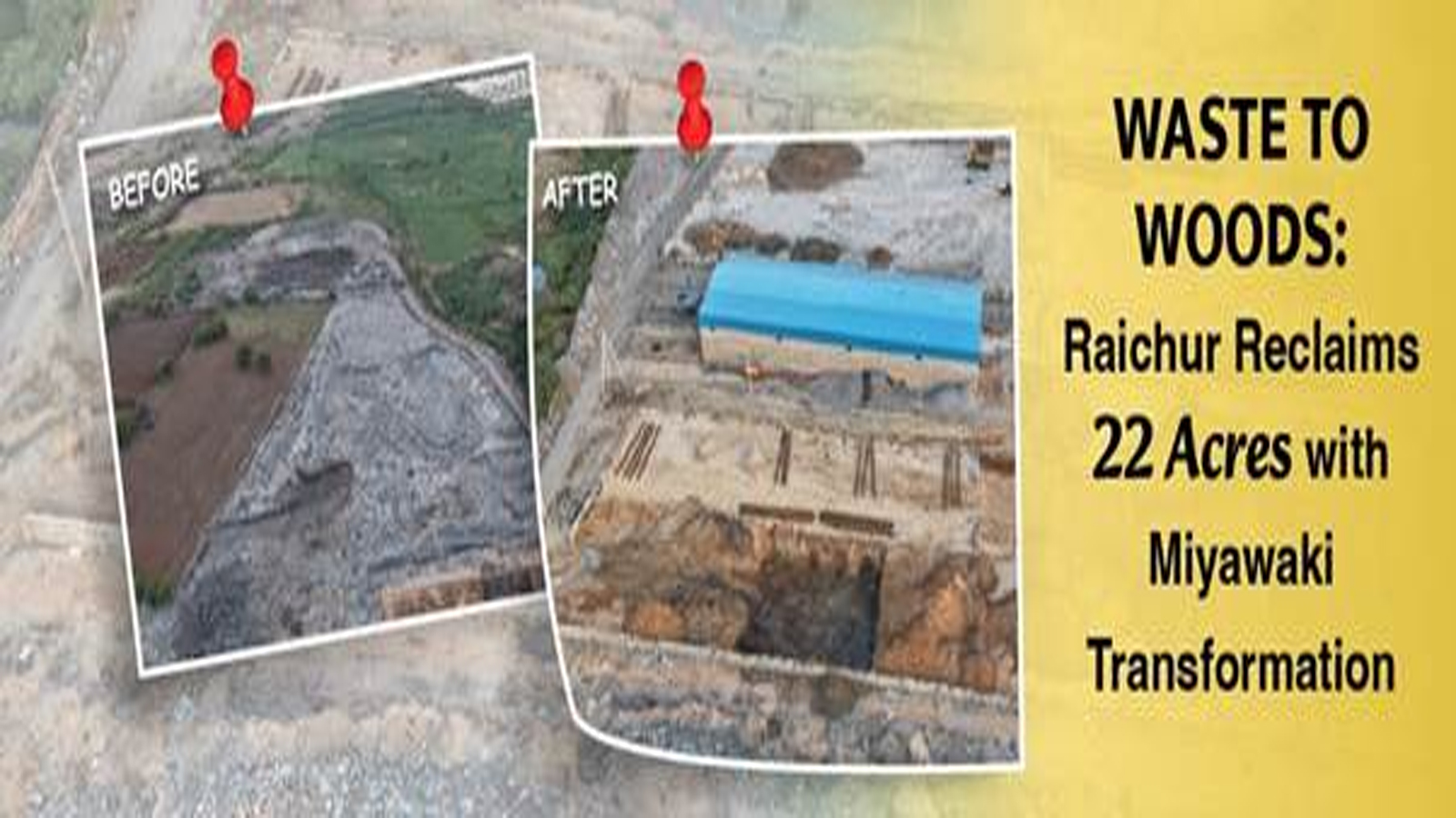 Karnataka’s Raichur transforms 35-acre dumpsite into green asset, reclaims 22 acres through Miyawaki forest