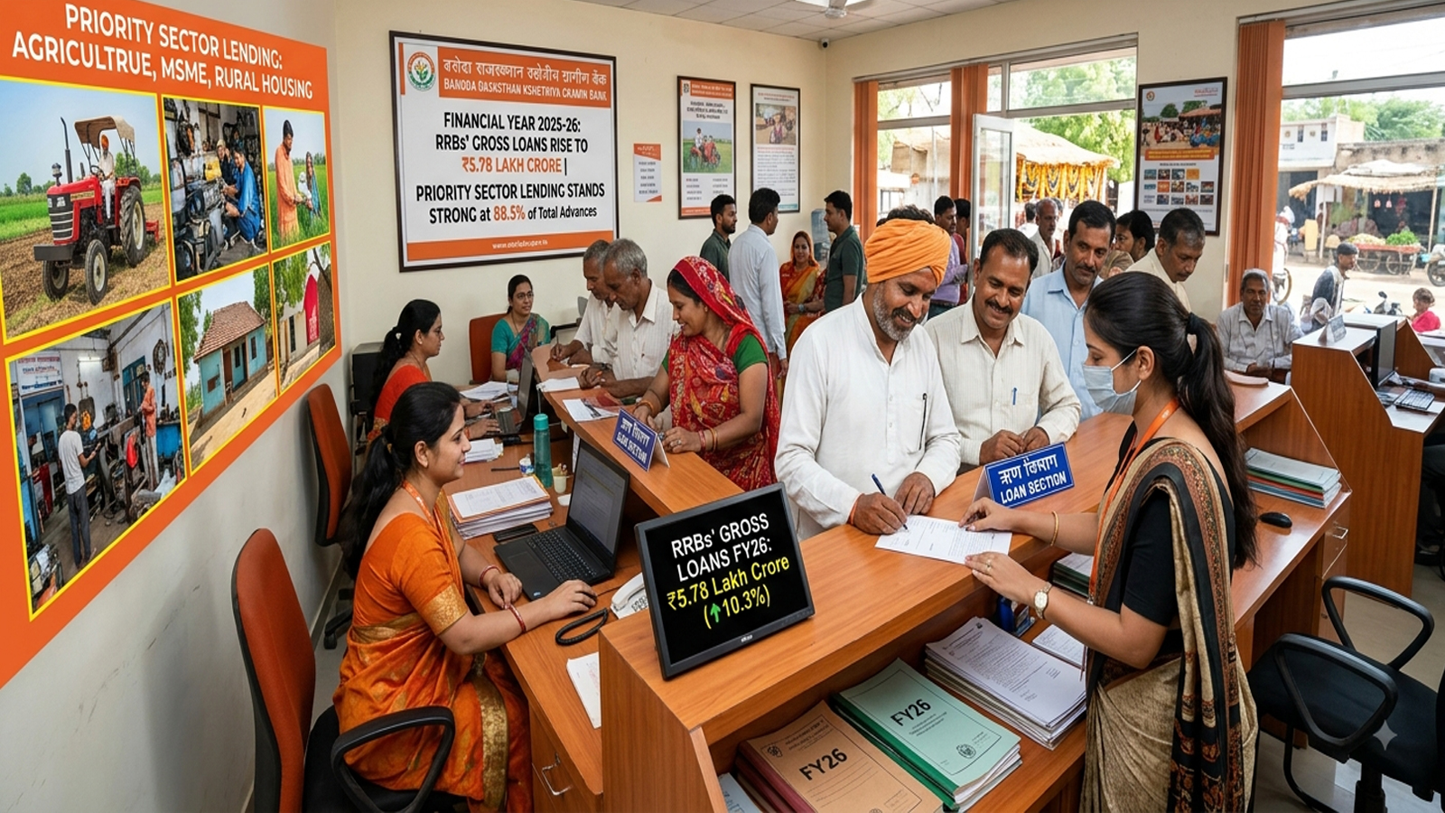 Regional Rural Banks’ gross loans rise 10.3% to Rs 5.78 lakh crore in FY26, priority sector lending remains strong