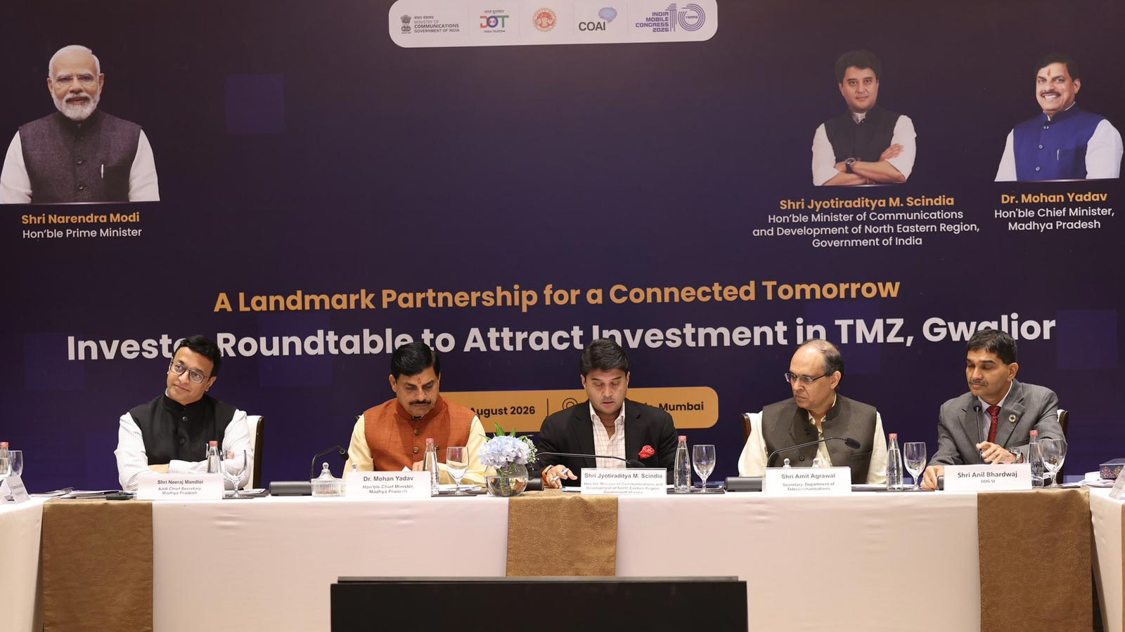 Jyotiraditya Scindia, MP CM secure Rs 5,500 crore investment commitments for India’s first Telecom Manufacturing Zone in Gwalior