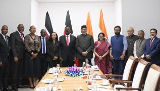 Vice President Radhakrishnan meets Parliamentary delegation from Kenya