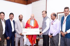 Amit Shah receives Rs 22.90 crore dividend cheque from REPCO Bank; lauds record profit performance