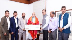 Amit Shah receives Rs 22.90 crore dividend cheque from REPCO Bank; lauds record profit performance