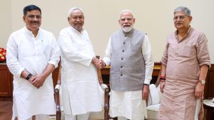 Rajya Sabha MP Nitish Kumar meets PM Modi
