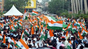 Jharkhand: Ranchi immersed in Tricolour as student protesters carry out Tiranaga Yatra on day 22 of agitation