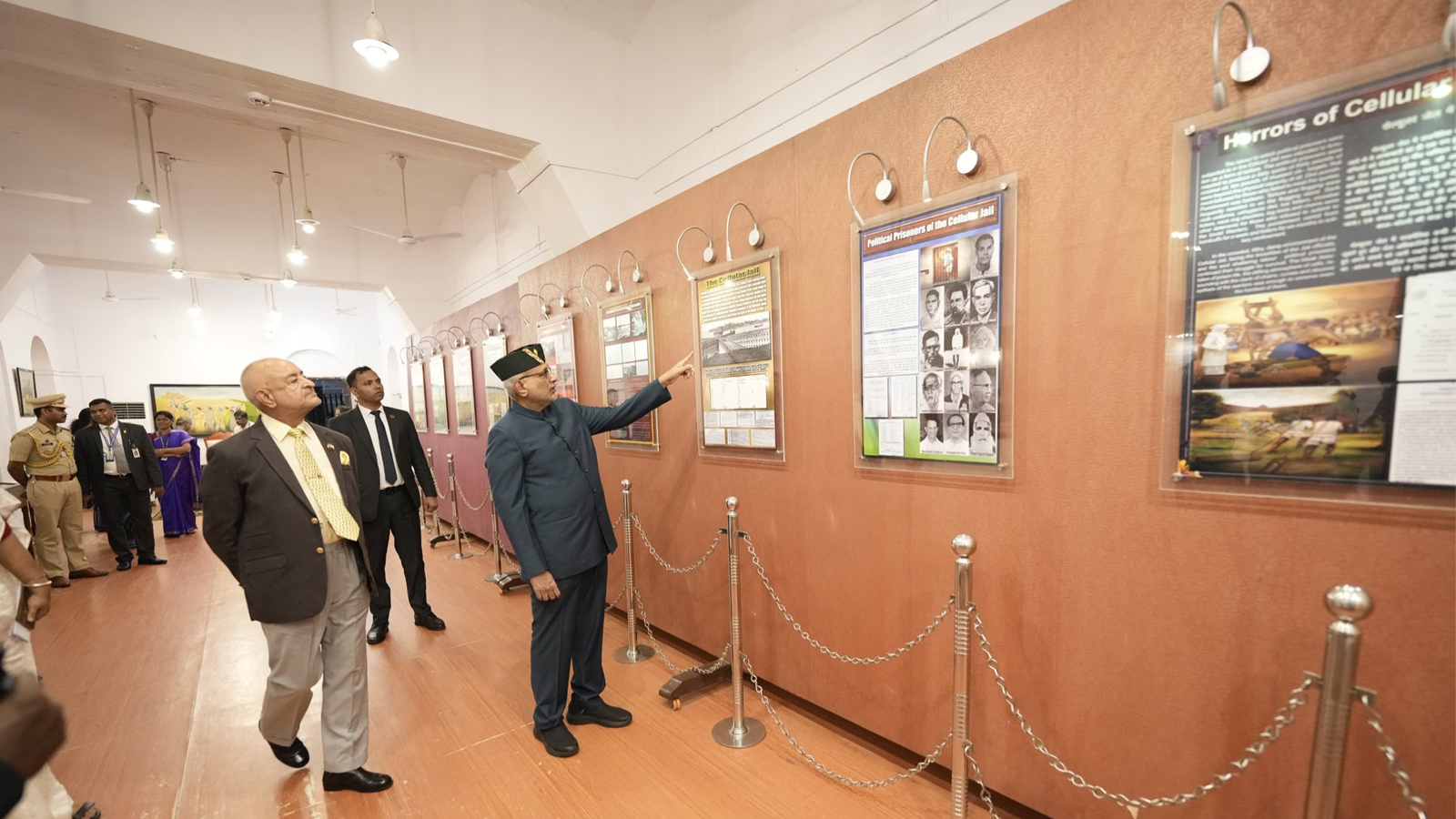 Vice President Radhakrishnan pays tribute to freedom fighters at Cellular Jail in Andaman & Nicobar Islands
