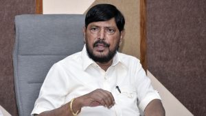 Ramdas Athawale distributes NAMASTE, Ayushman cards to waste pickers in Delhi