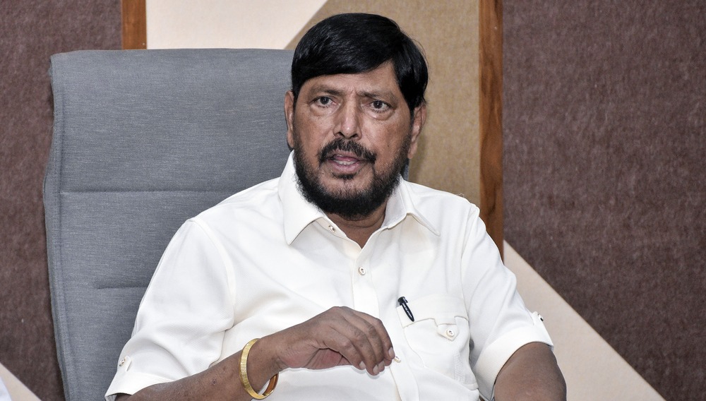 Ramdas Athawale distributes NAMASTE, Ayushman cards to waste pickers in Delhi