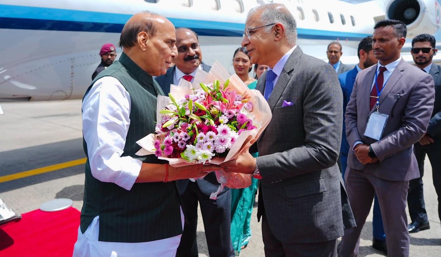 Rajnath Singh arrives in Colombo for three-day visit to strengthen defence, maritime ties