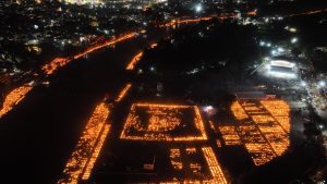 3.55 crore lamps illuminate MP on PM Modi's birthday, Ujjain sets world record