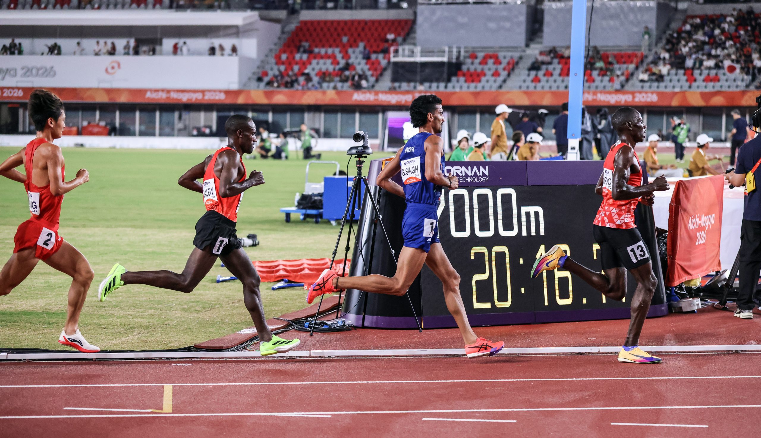 Gulveer Singh clocks personal best to win silver in men’s 1500m at Asian Games 2026