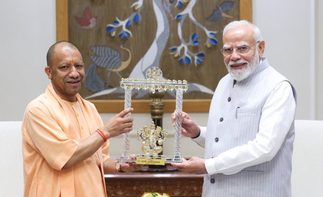 UP CM Adityanath Meets PM Modi in Delhi