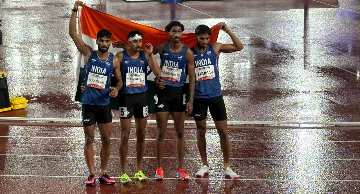PM Modi congratulates Indian athletes for bronze in 4x400m relay, high jump and 5000m