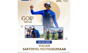 Yugan Sakthivel Muthukumaar wins gold in men’s trap at ISSF Junior World Cup