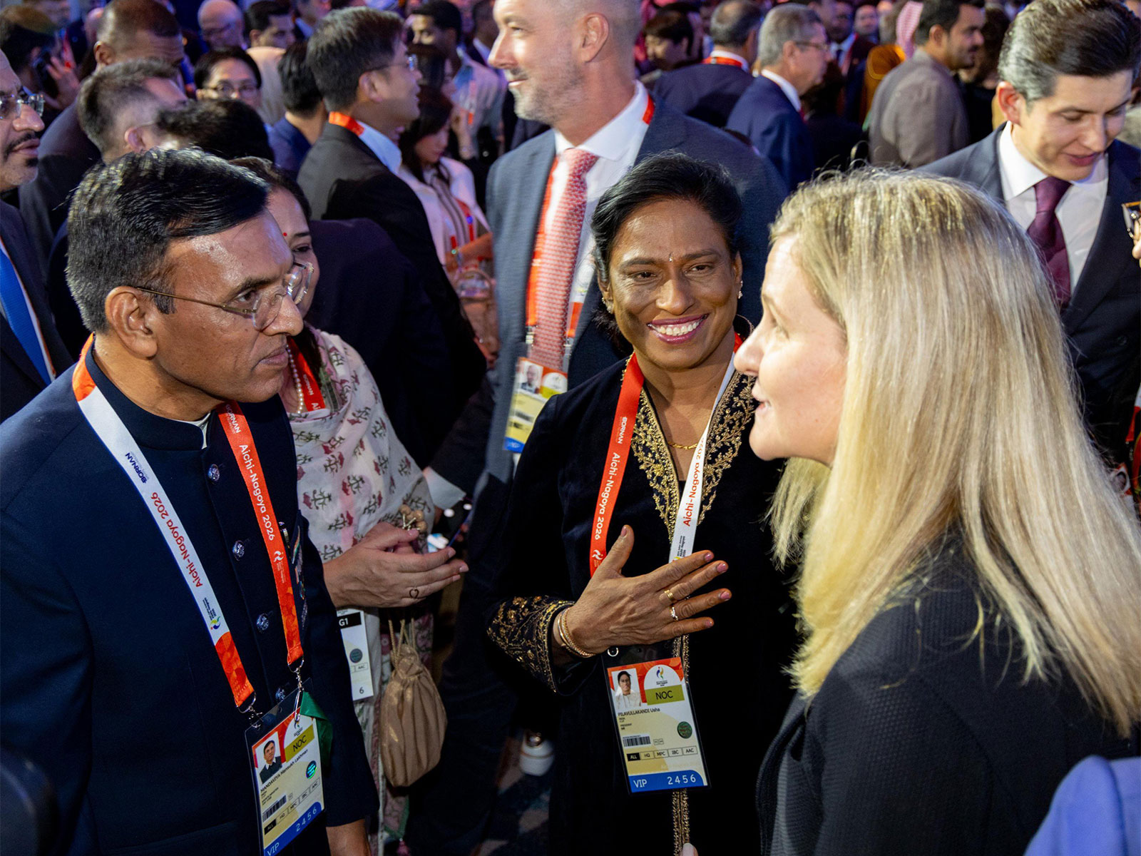 Asian Games: PT Usha meets IOC chief Kirsty Coventry at welcome reception