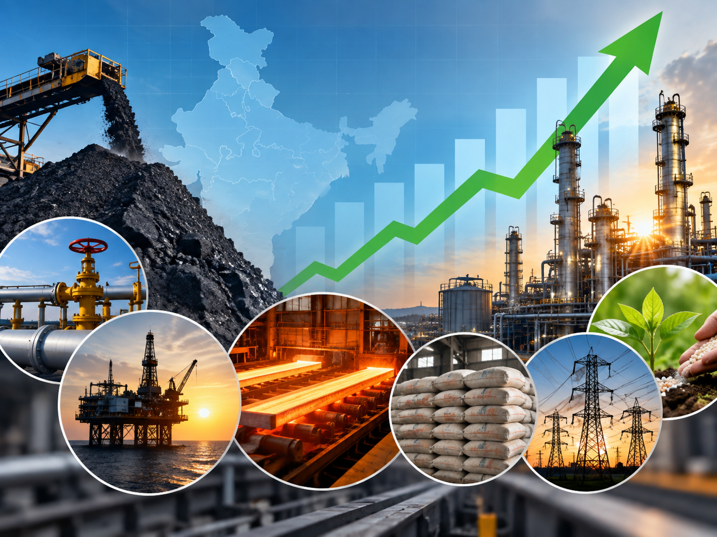 Core sector output grows 4.8% in August 2026