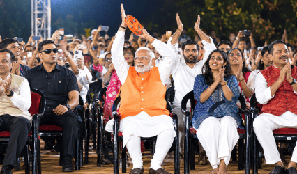 PM Modi attends ‘Bhajan Clubbing’ programme in Delhi