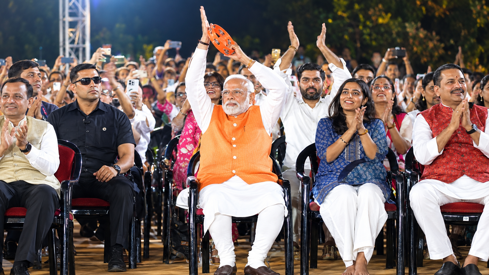 PM Modi attends ‘Bhajan Clubbing’ programme in Delhi