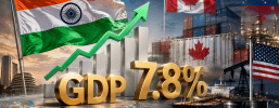India's GDP Hits 7.8% as Canada Retaliates on Tariffs and the US Locks In a Venezuela Oil Deal
