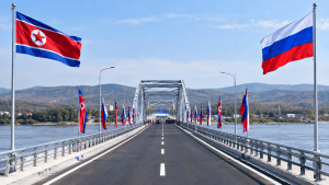 North Korea and Russia open their first road bridge, a symbol of expanding ties