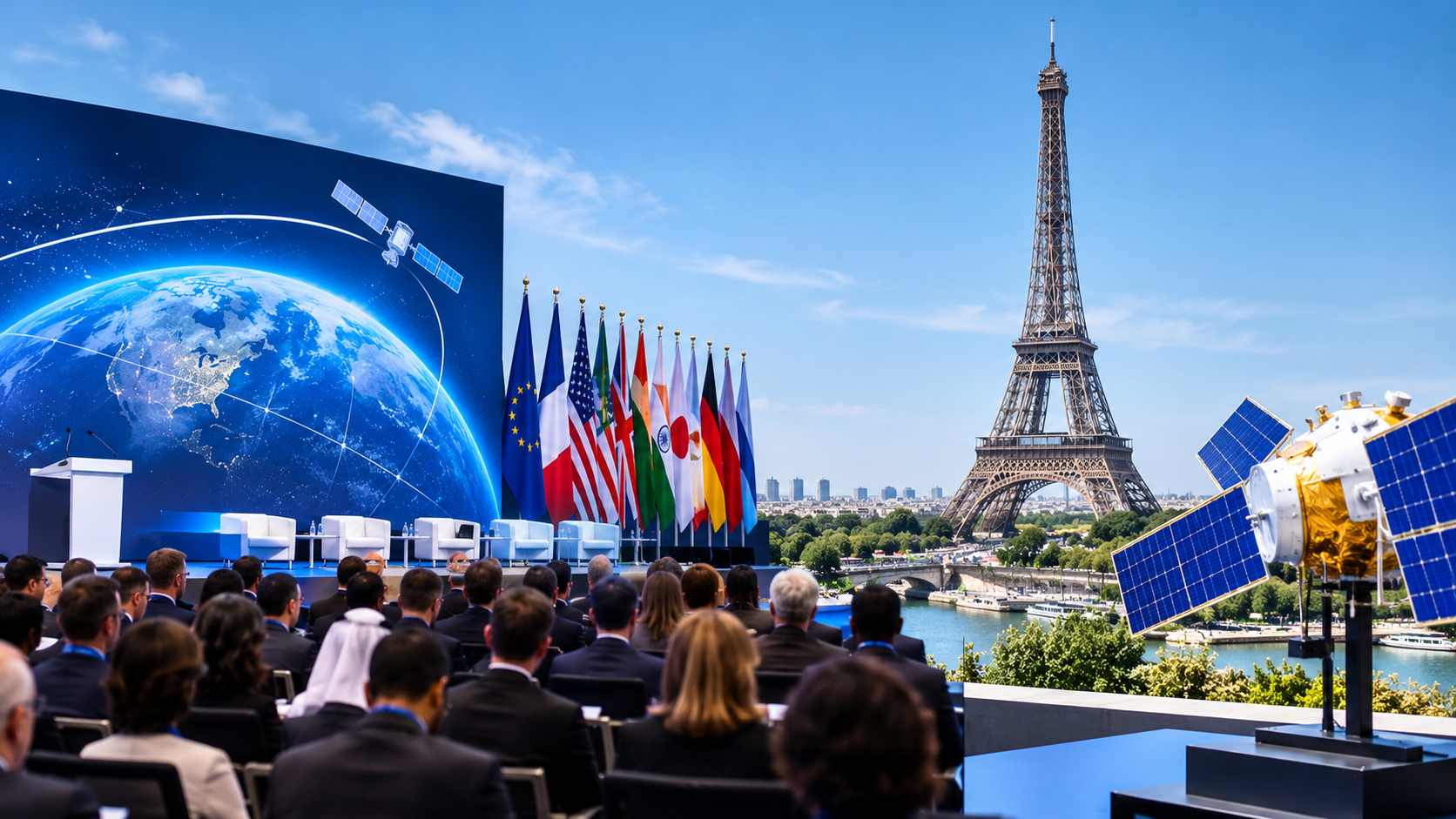 International Space Summit to Begin in Paris, Nearly 120 Delegations to Attend