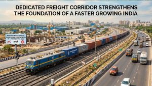 Dedicated freight corridor strengthens the foundation of a faster growing India