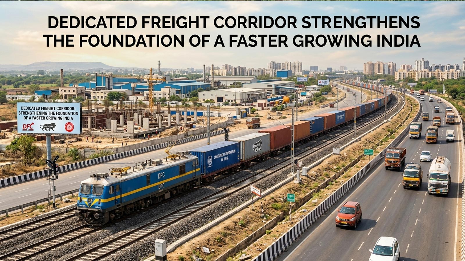Dedicated freight corridor strengthens the foundation of a faster growing India